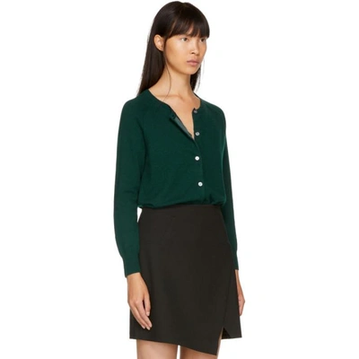 Shop Isabel Marant Étoile Isabel Marant Etoile Green Napoli Cardigan In 67dg Dk Gre