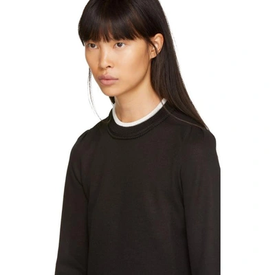 Shop Isabel Marant Étoile Isabel Marant Etoile Black Dessie Crepe Sweater In 01bk Black