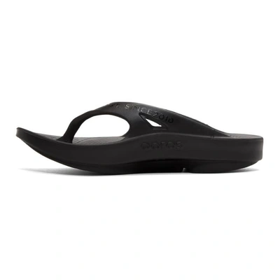 Shop Takahiromiyashita The Soloist Takahiromiyashita Thesoloist. Black Sport Thong Sandals In 1 Black