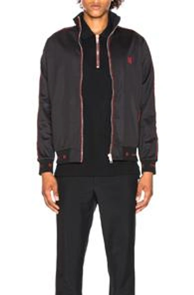 Shop Givenchy 4g Track Jacket In Black,red