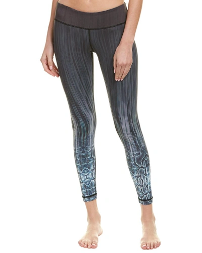 Shop Vimmia Reversible Printed Core Capri In Grey