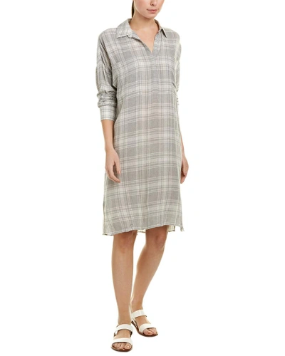 Shop James Perse Plaid Wool In Grey
