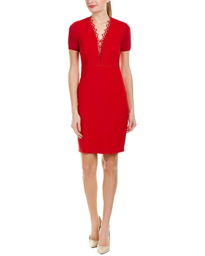 Shop Elie Tahari Saylah Sheath Dress In Red