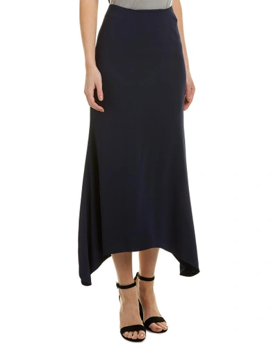 Shop James Perse High Waist Midi Skirt In Blue