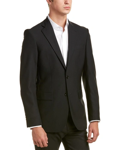 Shop Brooks Brothers Madison Fit Wool In Black