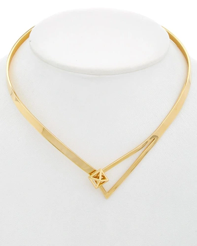 Shop Rebecca Minkoff 14 Kt Loop Collar Necklace In Nocolor