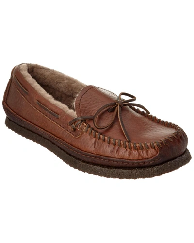 Shop Frye Porter Tie Leather Moccasin In Brown