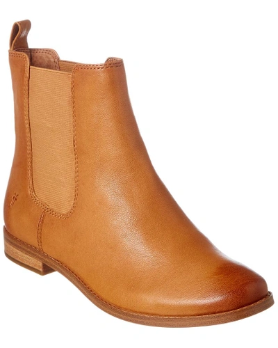 Shop Frye Anna Leather Chelsea Boot In Brown