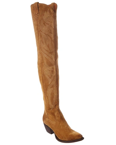 Shop Frye Shane Thigh High Suede Boot In Nocolor