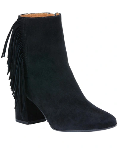 Shop Frye Jodi Fringe Short Suede Bootie In Nocolor