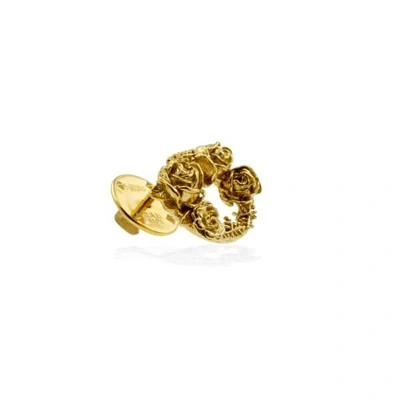 Lee Renee Rose Halo Lapel Pin Gold