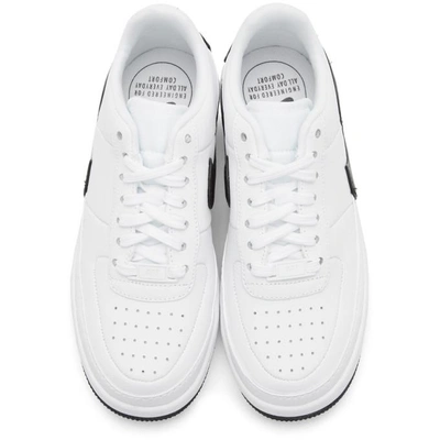 Shop Nike White And Black Air Force 1 Jester Xx Sneakers In 102 White/b