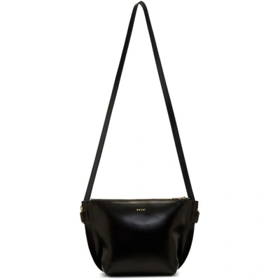 Shop Sacai Black Trapezoid Shoulder Bag In 001 Black
