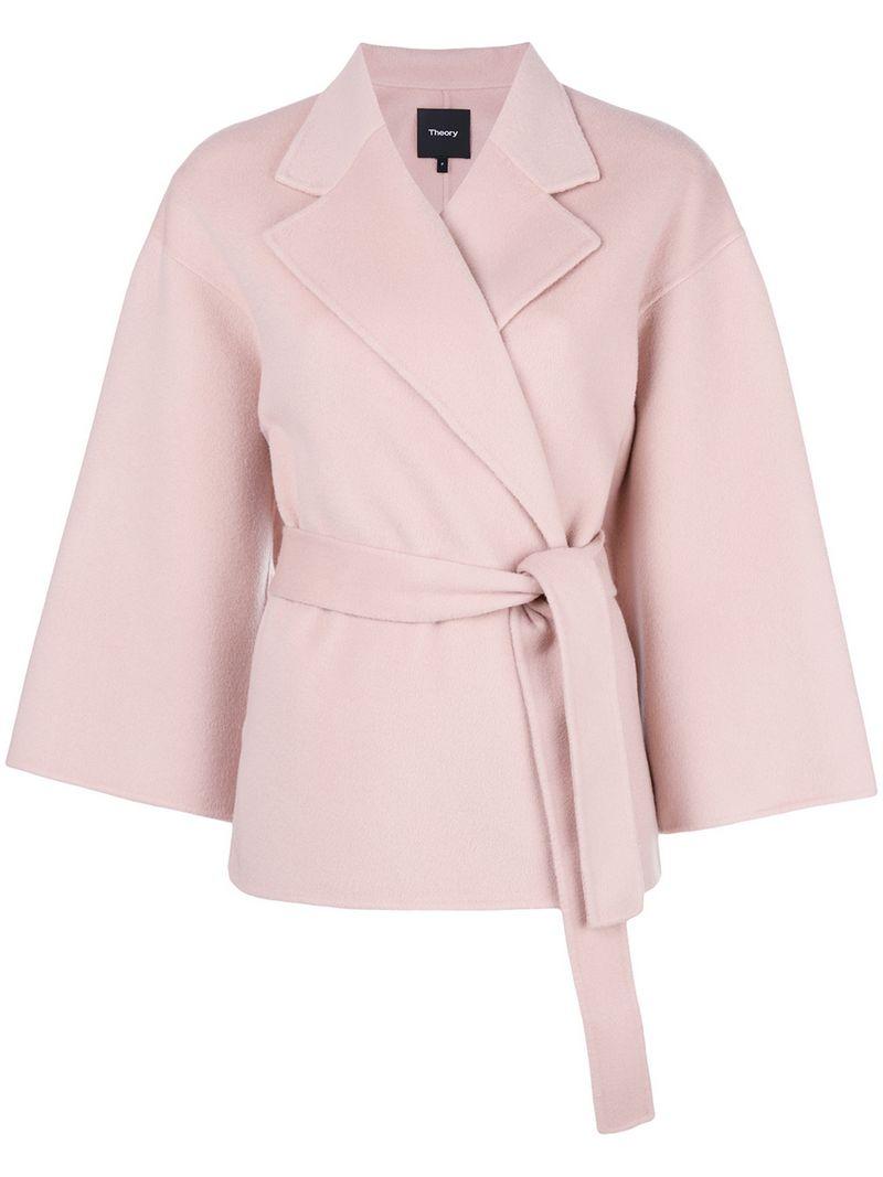 pink wrap jacket