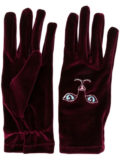 Shop Vivetta Cat Gloves - Red