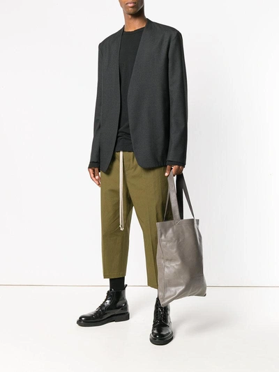 Shop Rick Owens Shopping Tote In Grey