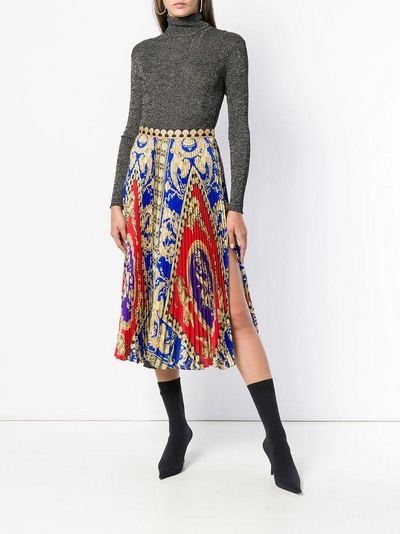 Shop Versace Pleated Skirt