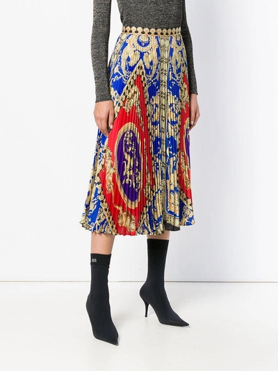 Shop Versace Pleated Skirt
