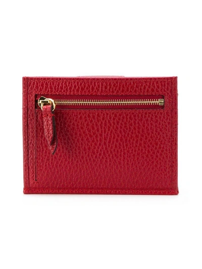 Shop Gucci Gg Marmont Cardholder In Red