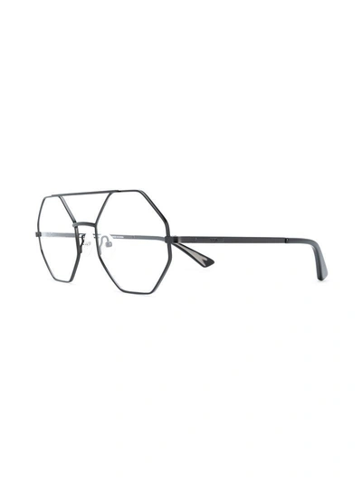 Shop Mcq By Alexander Mcqueen Octagonal Glasses In Black