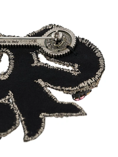 Shop Gucci Bow Design Brooch - Metallic