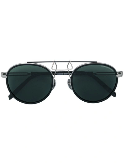 Shop Calvin Klein 205w39nyc Round Frame Sunglasses - Black