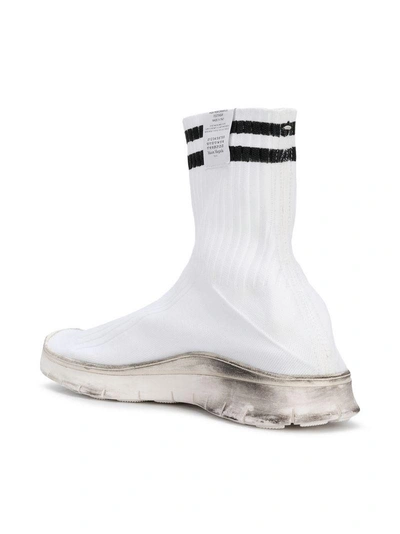 Shop Maison Margiela Socks Sneakers - White