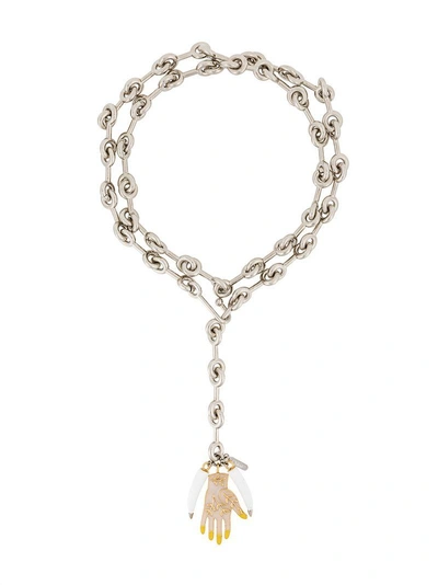 Shop Chloé Sloan Long Necklace - Metallic