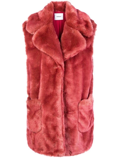 Shop Dondup Faux Fur Vest - Pink