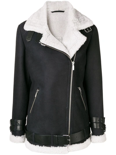 Shop Arma Shearling Lined Jacket In Black