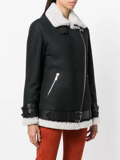 Shop Arma Shearling Lined Jacket In Black