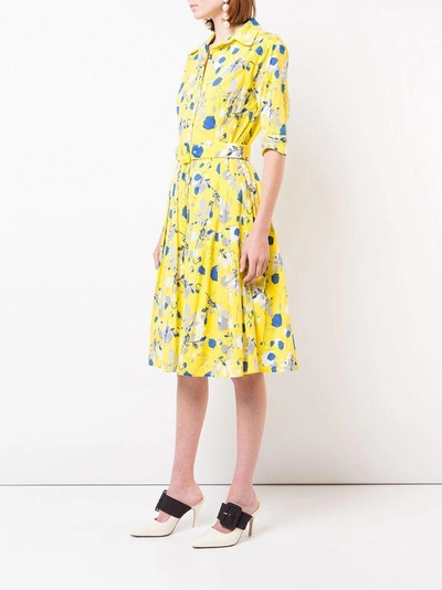 Shop Samantha Sung Floral Printed Summer Dress - Yellow
