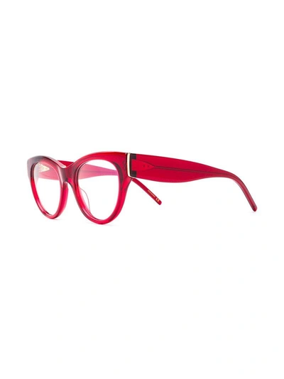 Shop Pomellato Eyewear Cat Eye Glasses - Red