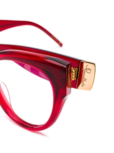 Shop Pomellato Eyewear Cat Eye Glasses - Red