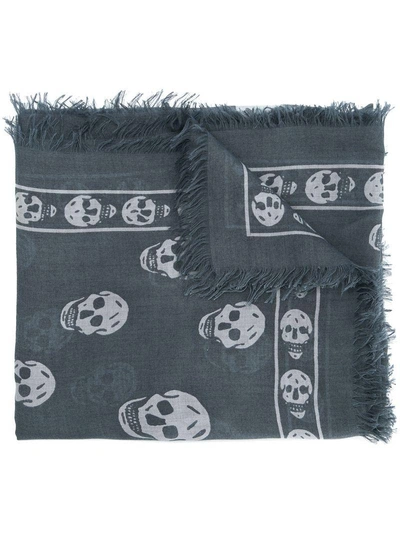 Shop Alexander Mcqueen Skull Print Scarf