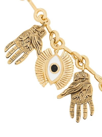 Shop Chloé Sloan Pendant Necklace In Metallic