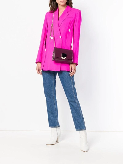 Shop Jimmy Choo Petite Lockett Shoulder Bag - Pink