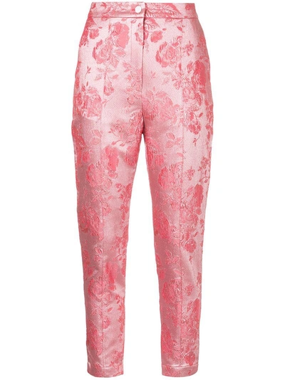 Shop Manning Cartell Metallic Kyoto Calling Floral Trousers - Pink