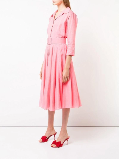 Shop Samantha Sung Monotonous Summer Dress - Pink In Pink & Purple