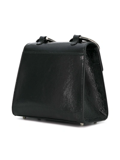 Shop Moschino Hand-cuff Shoulder Bag - Black