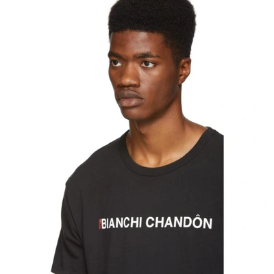 BIANCA CHANDON 黑色 TOM BIANCHI 版“BIANCHI CHANDON” T 恤