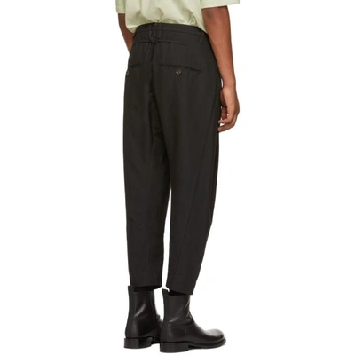 Shop Ziggy Chen Black Chino Trousers In 04