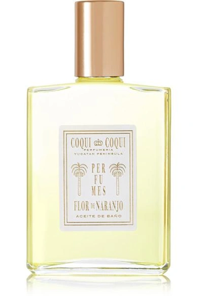 Shop Coqui Coqui Orange Blossom Bath Oil, 100ml In Colorless