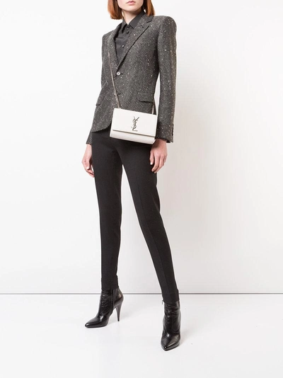 Shop Saint Laurent Kate Shoulder Bag - White