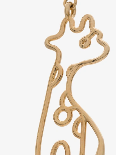 Shop Malaika Raiss Gold Plated Giraffe Earrings In Metallic