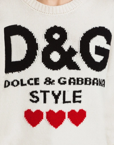 Shop Dolce & Gabbana Cashmere Knit In White