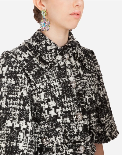 Shop Dolce & Gabbana Wool Jacket In Multi-colored