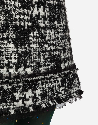 Shop Dolce & Gabbana Wool Skirt In Multi-colored