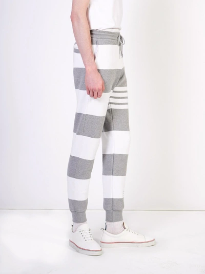 Shop Thom Browne Classic Stripe Sweatpants