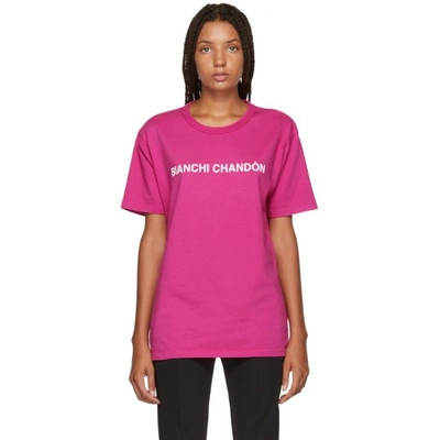 Shop Bianca Chandon Pink Tom Bianchi Edition Bianchi Chandon T-shirt